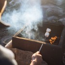 Grillspyd teleskop med trehåndtak og roteringshjul – 16,5 til 86 cm thumbnail