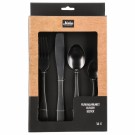 MAKU bestikksett – 16 deler i sort rustfritt stål thumbnail