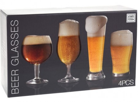 Sett med 4 ølglass – Perfekt for IPA, pils og porter!