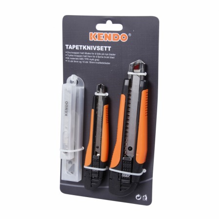Kendo Tapetkniv sett 9 og 18 mm 