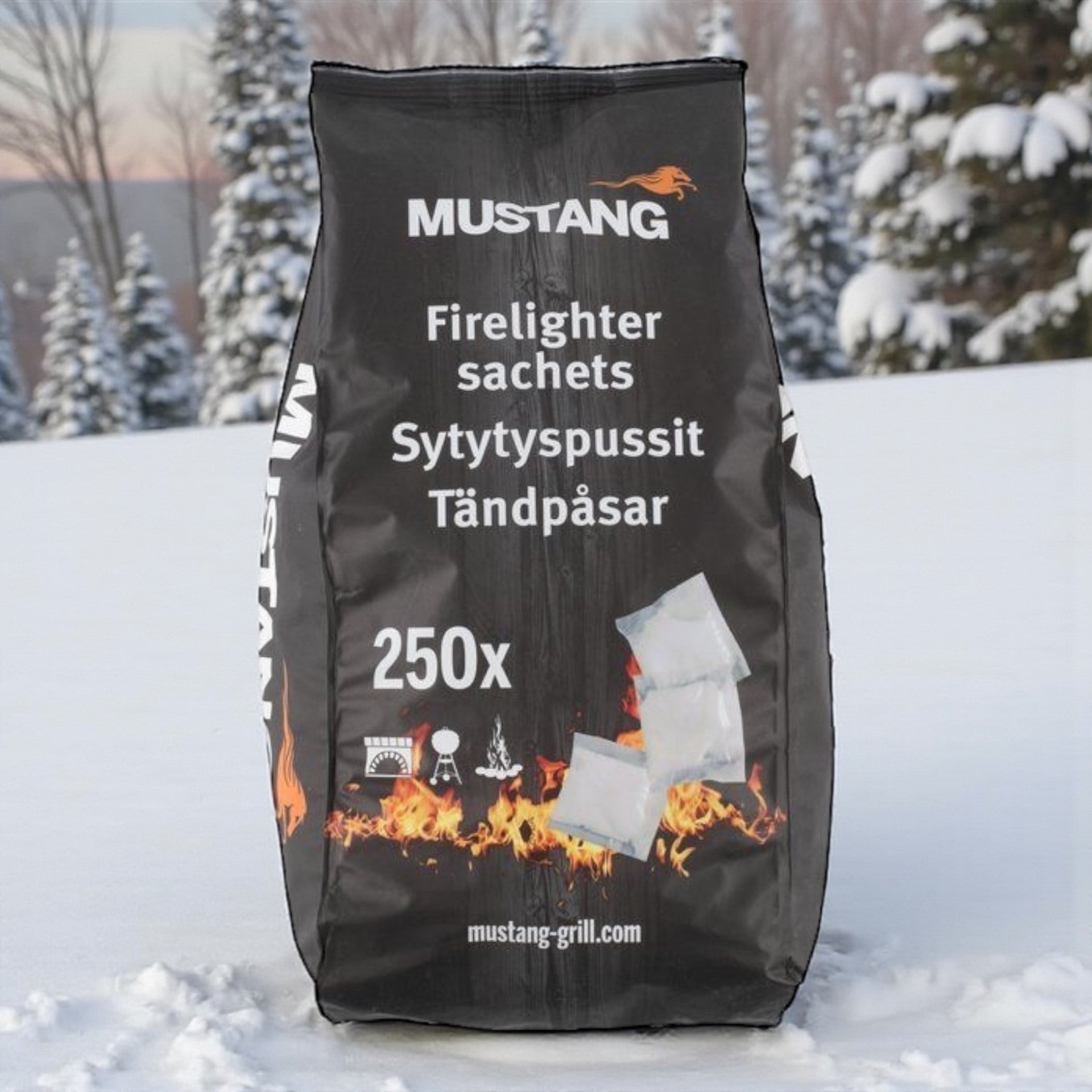 Mustang Tennposer – 250 stk - Luktfri og effektiv opptenning
