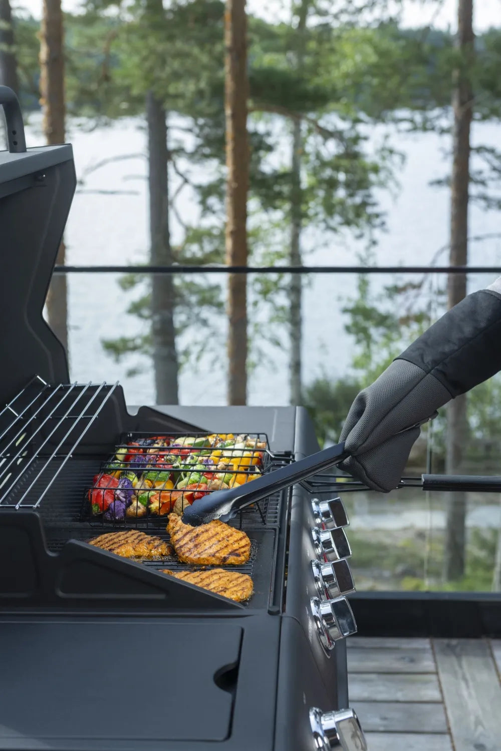 Mustang Black Line Grillsett 3 deler