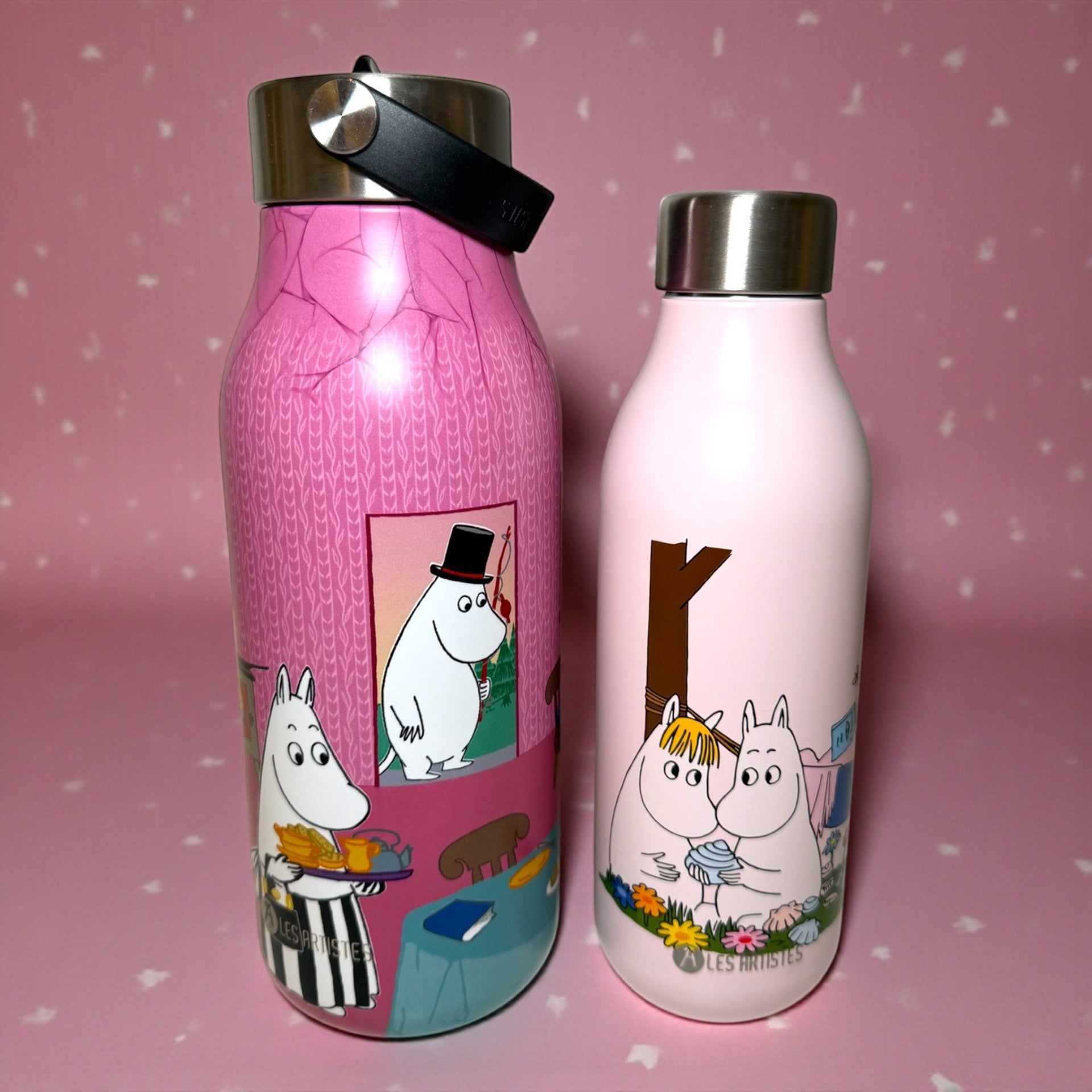 Mummi Termoflaske-sett Les Artistes – 1L & 0,5L (2-pakning)