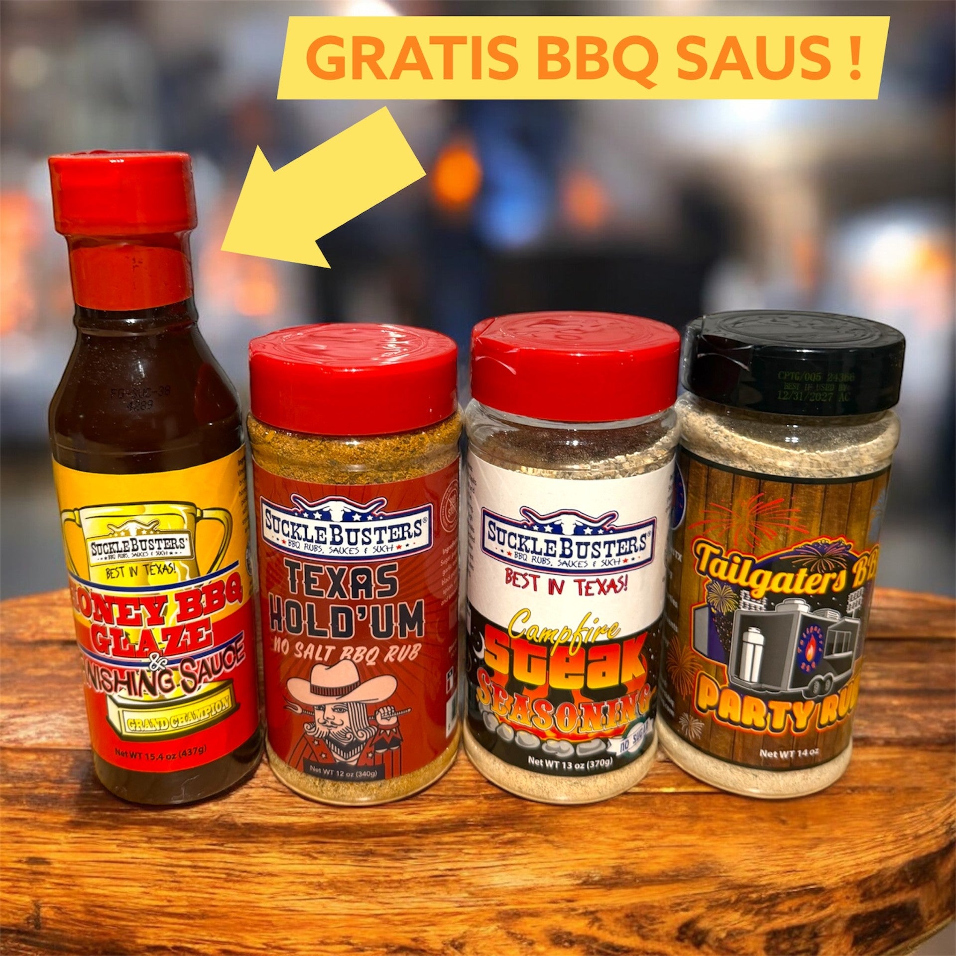 Sucklebusters Grillfavoritter – Kryddersett med saus
