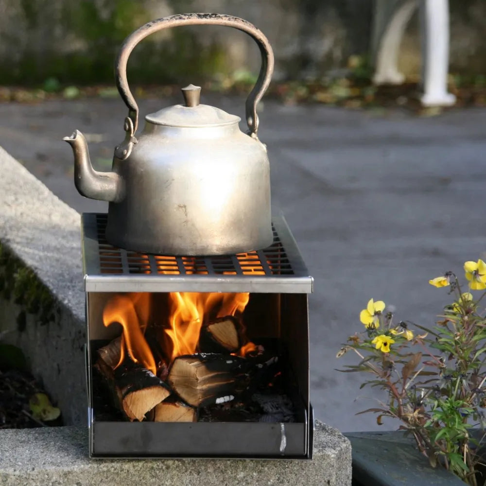 HARDHAUS Turbålboks Sammenleggbar i rustfritt stål