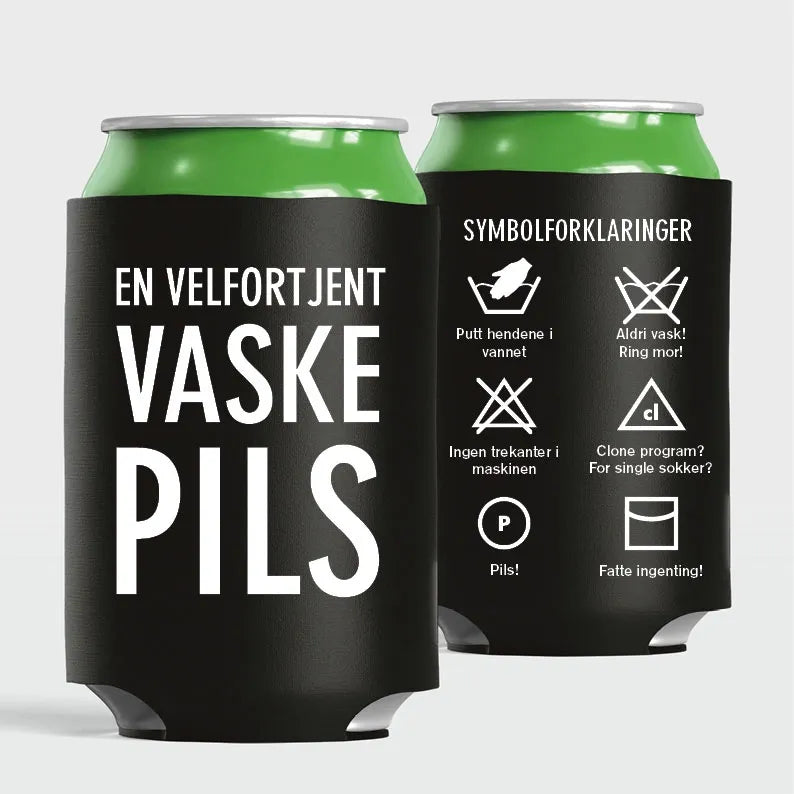 Bokskjøler "En velfortjent vaskepils" – Neopren (0,33/0,5l)