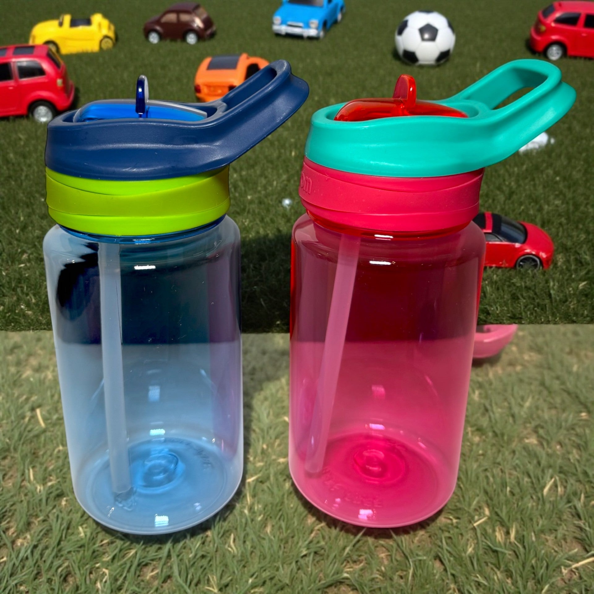 Atom Drikkeflaske Barn 2-pakning – Rosa & Blå (470 ml)