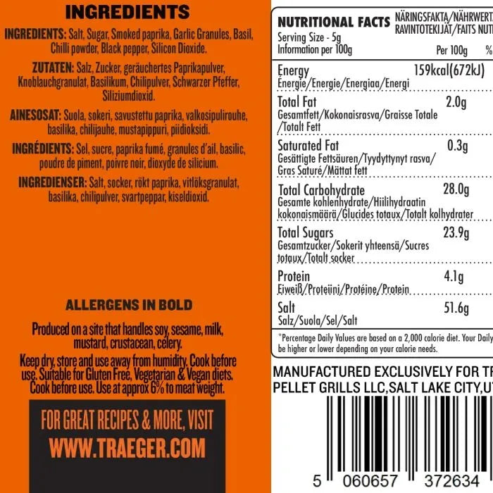 Traeger Rub 200g GARLIC & CHILI PEPPER