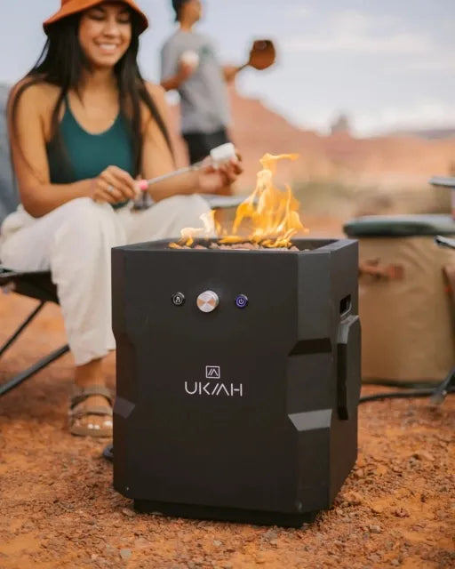 Ukiah Tailgater II gassdrevet bålpanne med lydsystem
