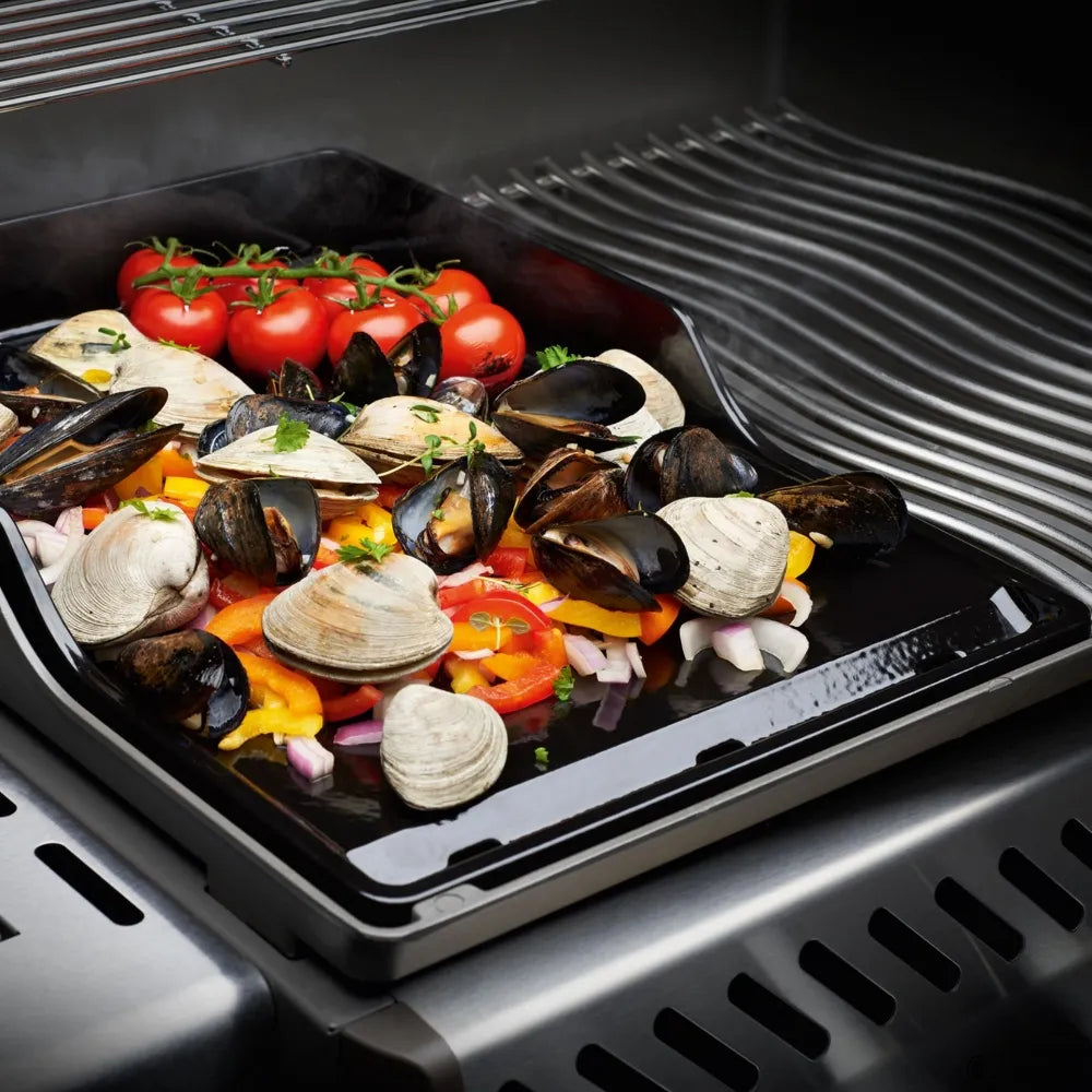 Stekeplate Napoleon støpejern sort emaljert