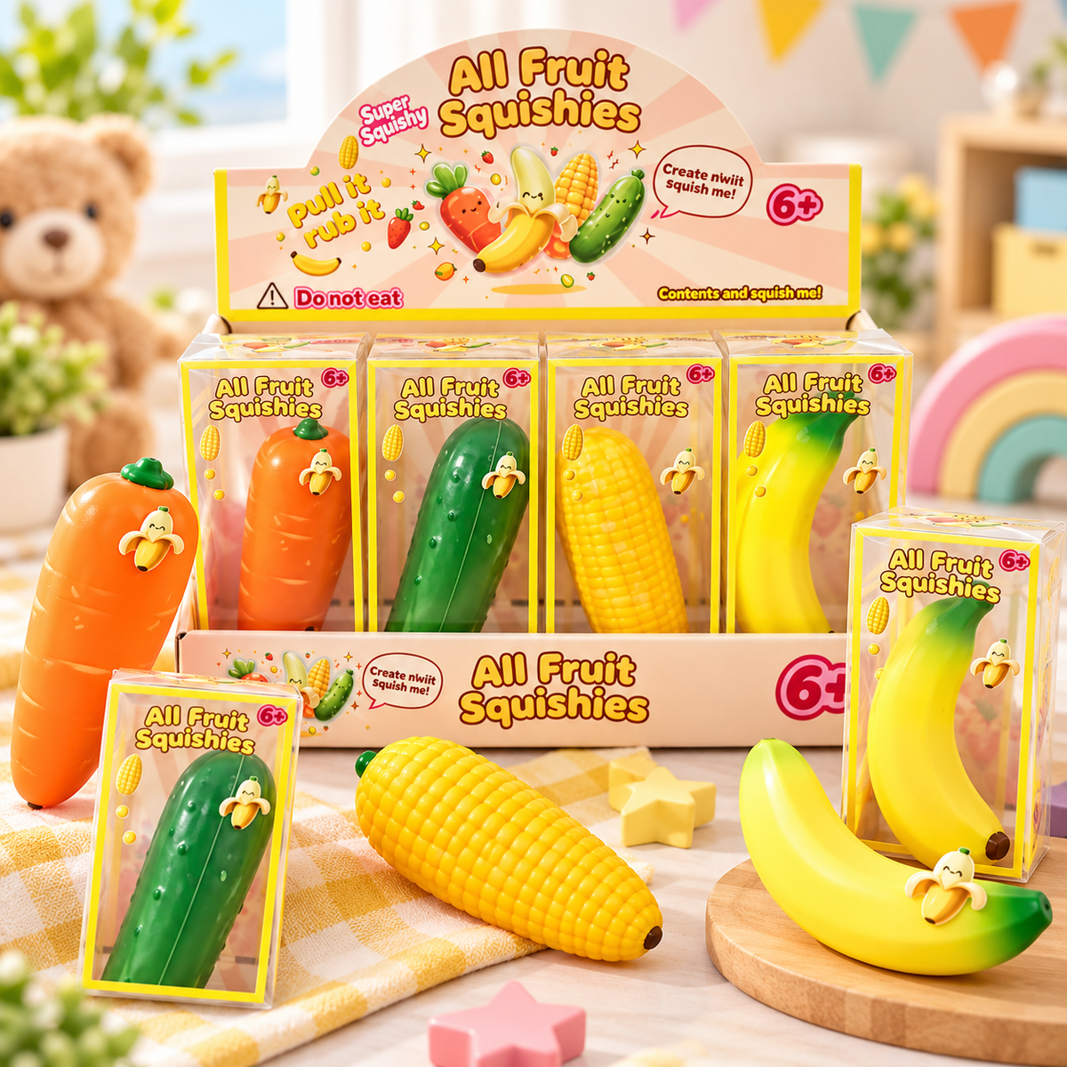Crispy Squishy – Frukt & Grønnsaker
