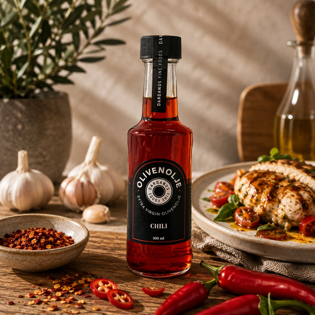 Dardanos Extra Virgin Olive Oil Chili 100ml
