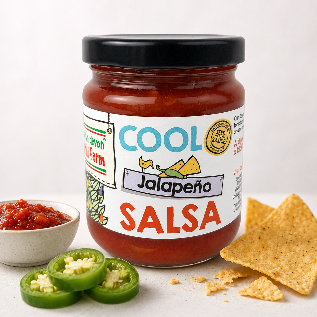 South Devon Cool Jalapeño Salsa 230 g