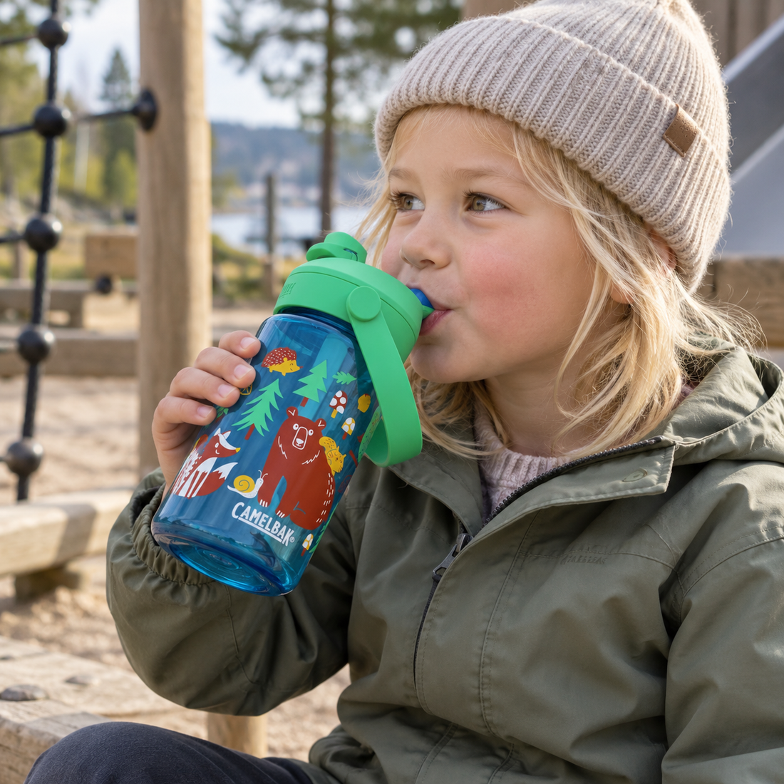 Camelbak - Thrive Flip Straw Kids - Drikkeflaske - 40 cl Skog