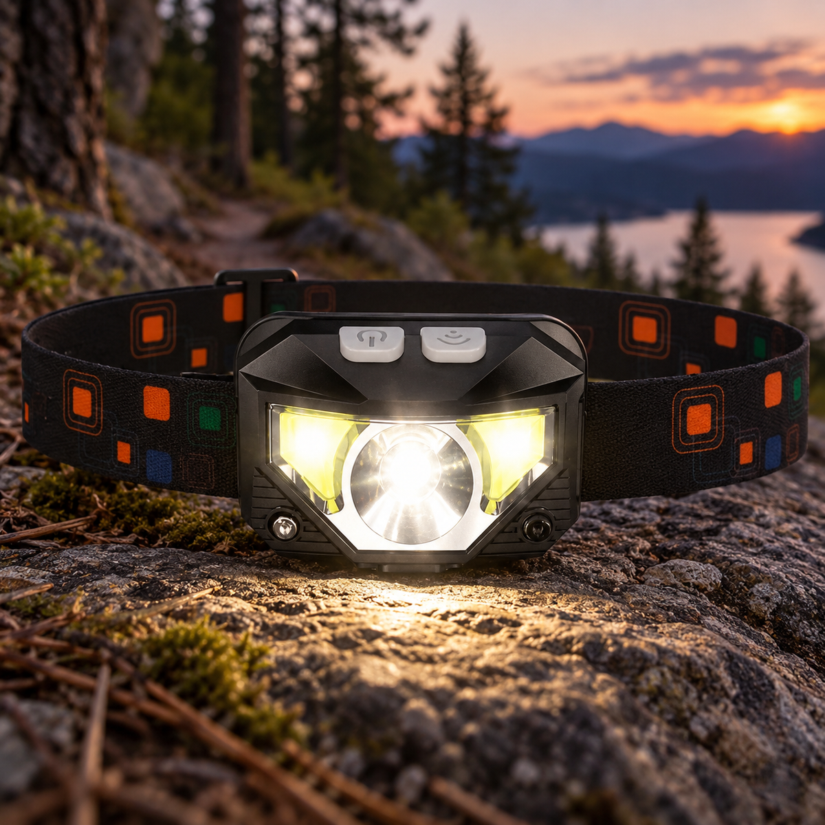 LED-hodelykt 800 lumen – oppladbar
