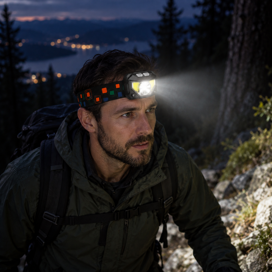 LED-hodelykt 800 lumen – oppladbar