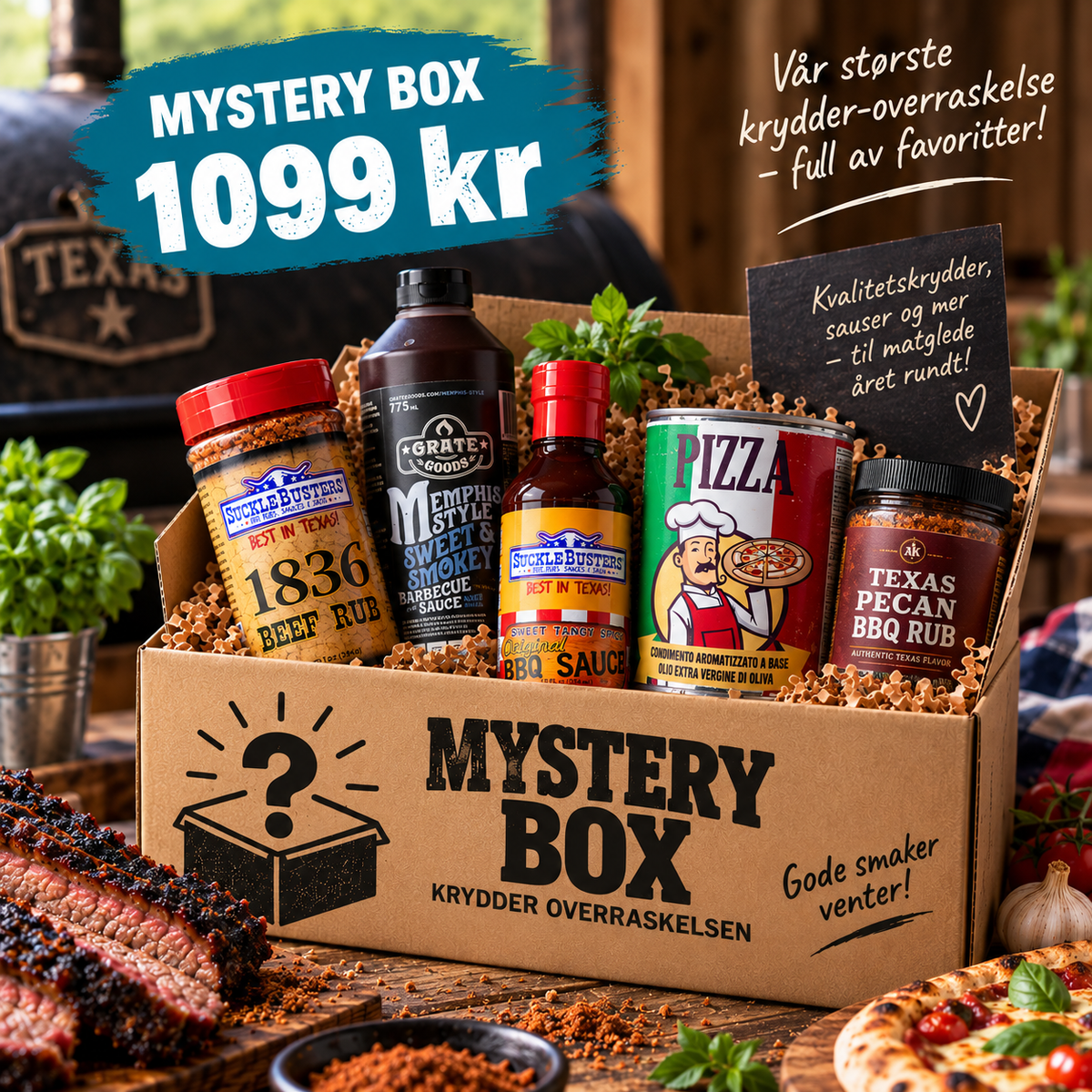 Mystery Box Krydderoverraskelsen fra GrillogFritid.no