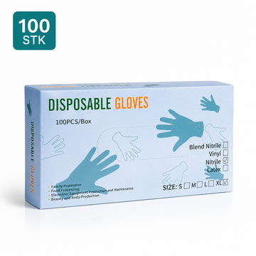 Sorte nitrilhansker 100 stk – godkjent for mat