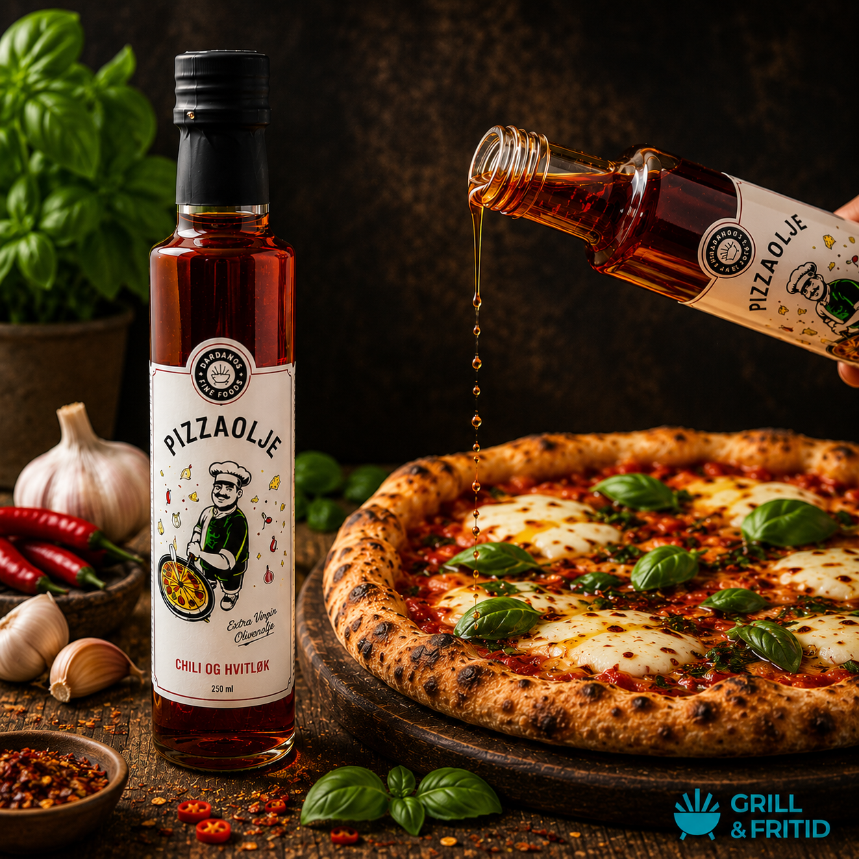 Dardanos Fine Foods EVOO - Pizzaolje 0,25l
