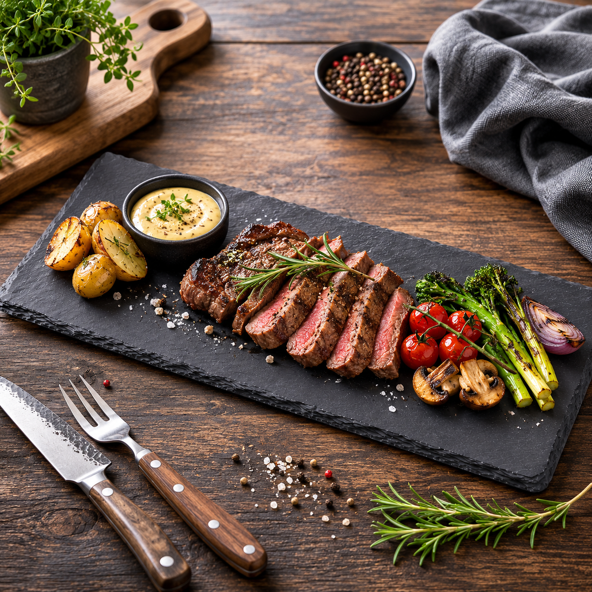 Serveringsfat skifer 30x15cm