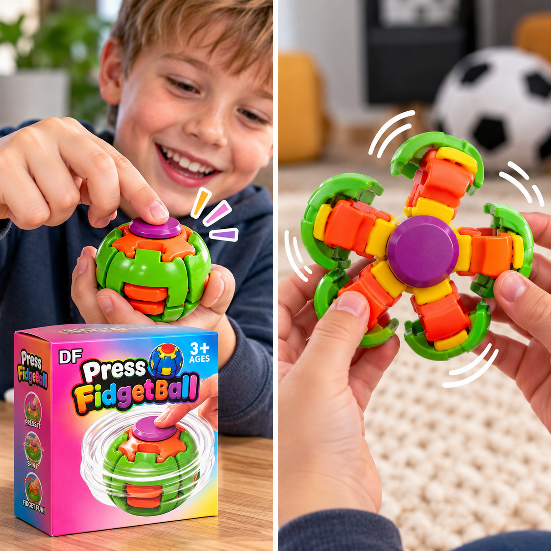 Fidget Ball 3D Spinner