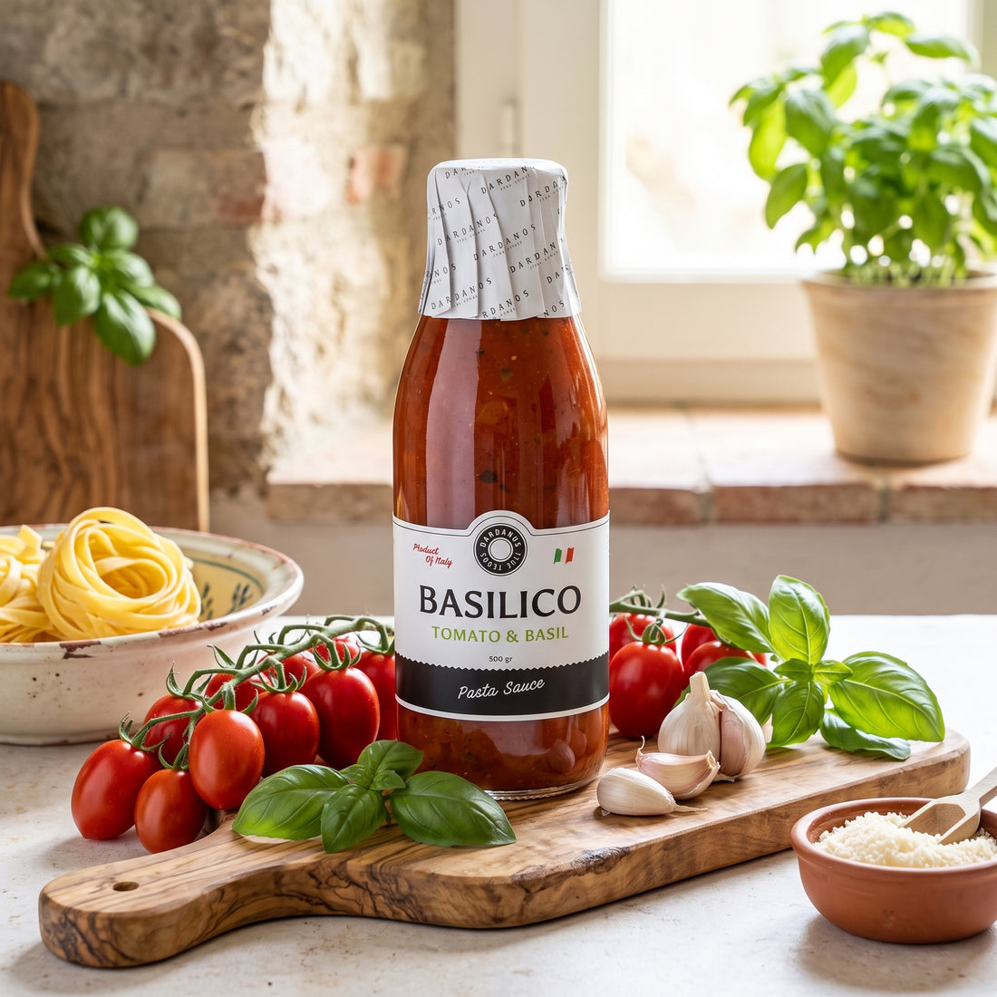 Dardanos Basilico Pasta Sauce 500g