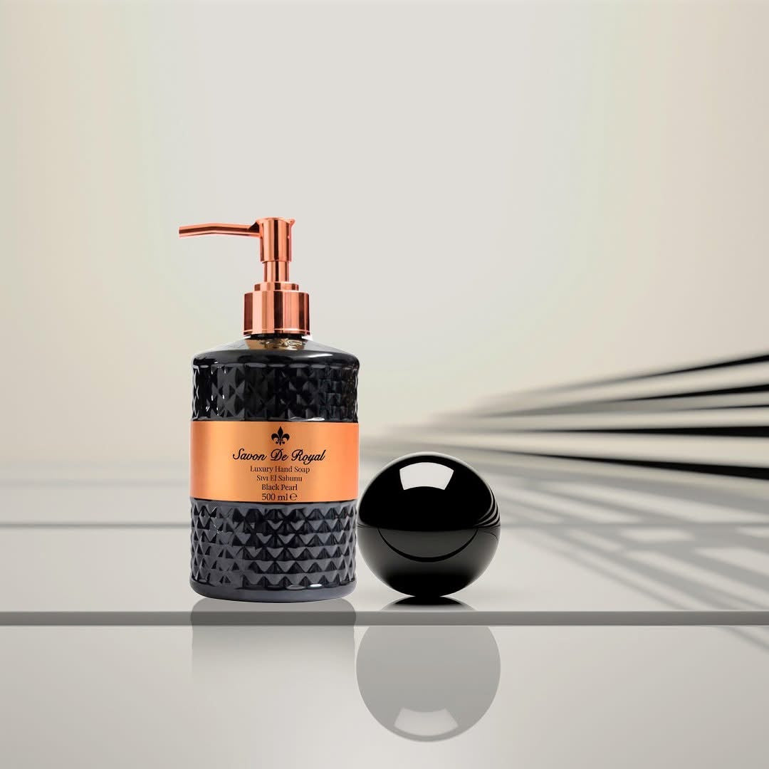 Savon De Royal Luxury Hand Soap Black Pearl – 500 ml fuktighetsgivende håndsåpe