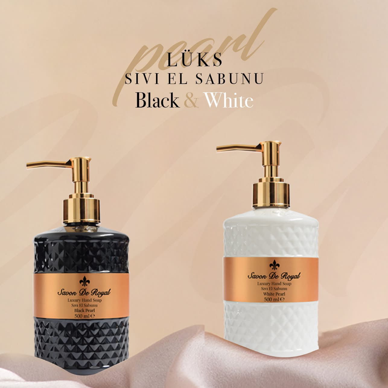 Håndsåpe Savon De Royal White Pearl 500ml