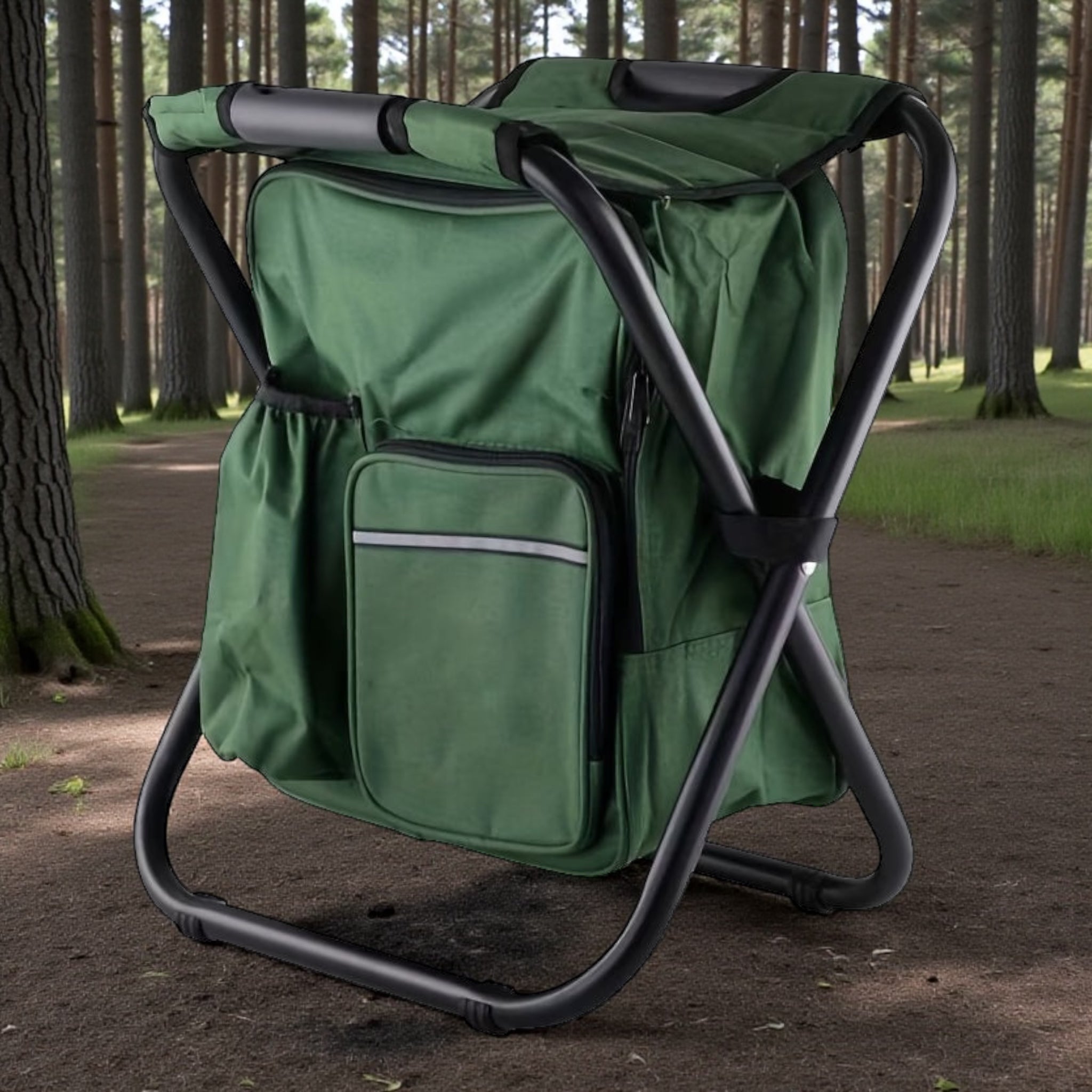 Sammenleggbar krakkryggsekk med kjølebag – tåler 150 kg