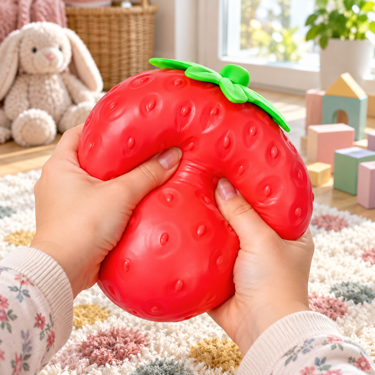 Jumbo Jordbær Squishy XL