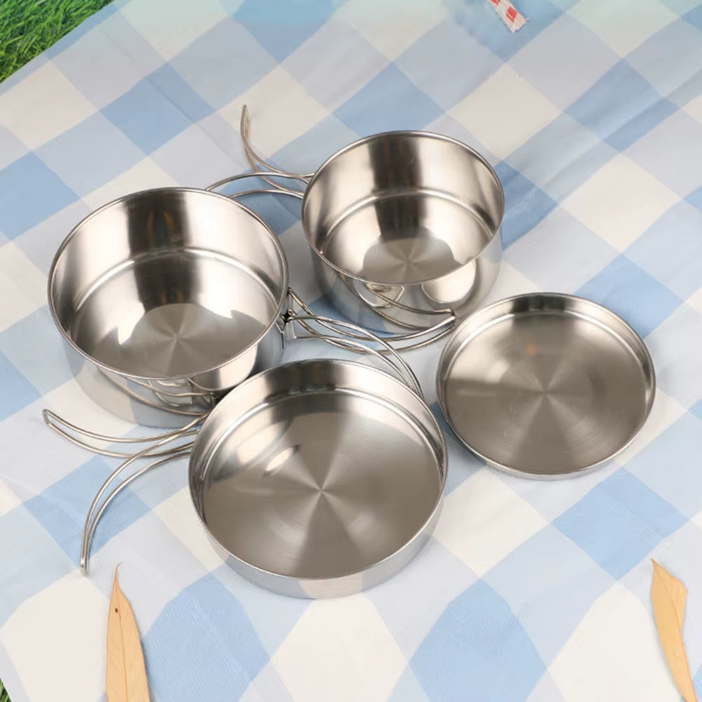 Turkjøkken i rustfritt stål – 4 deler