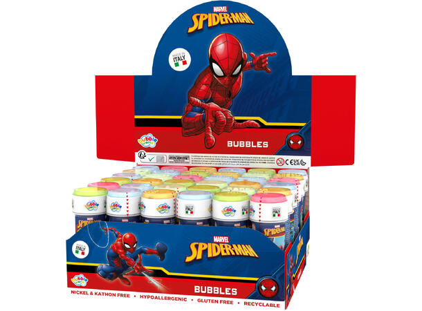 Såpebobler Spider-Man 60 ml med labyrintspill