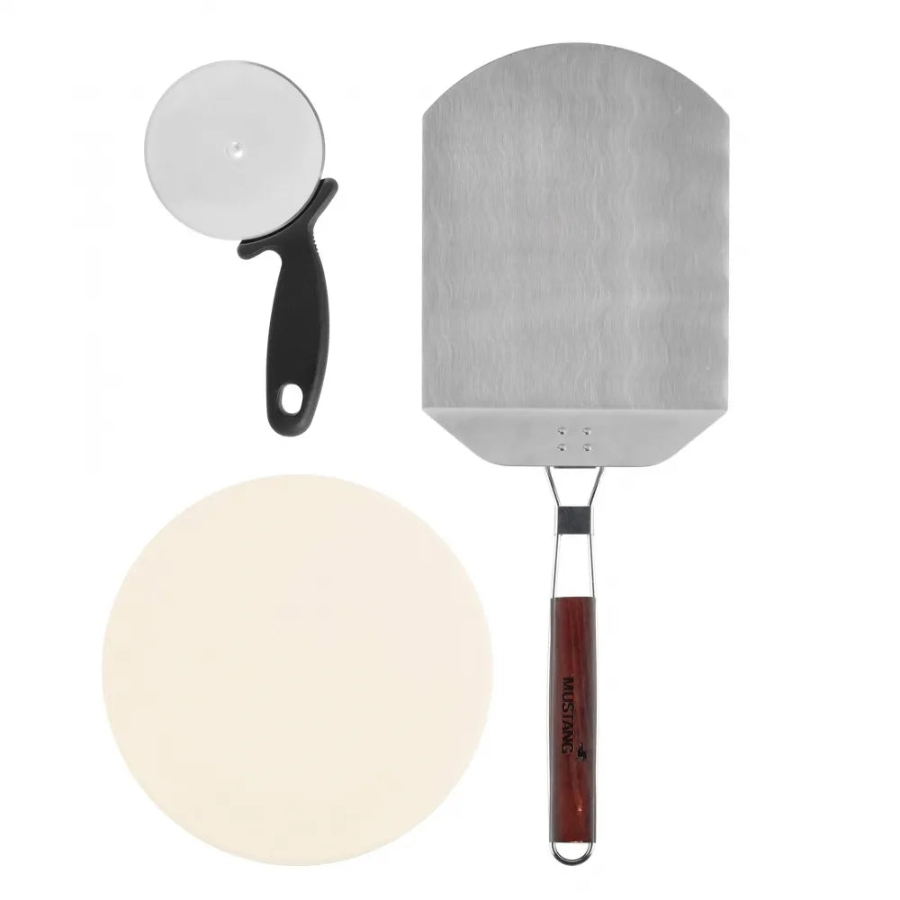 Mustang pizzasett med pizzastein 32 cm – 3 deler