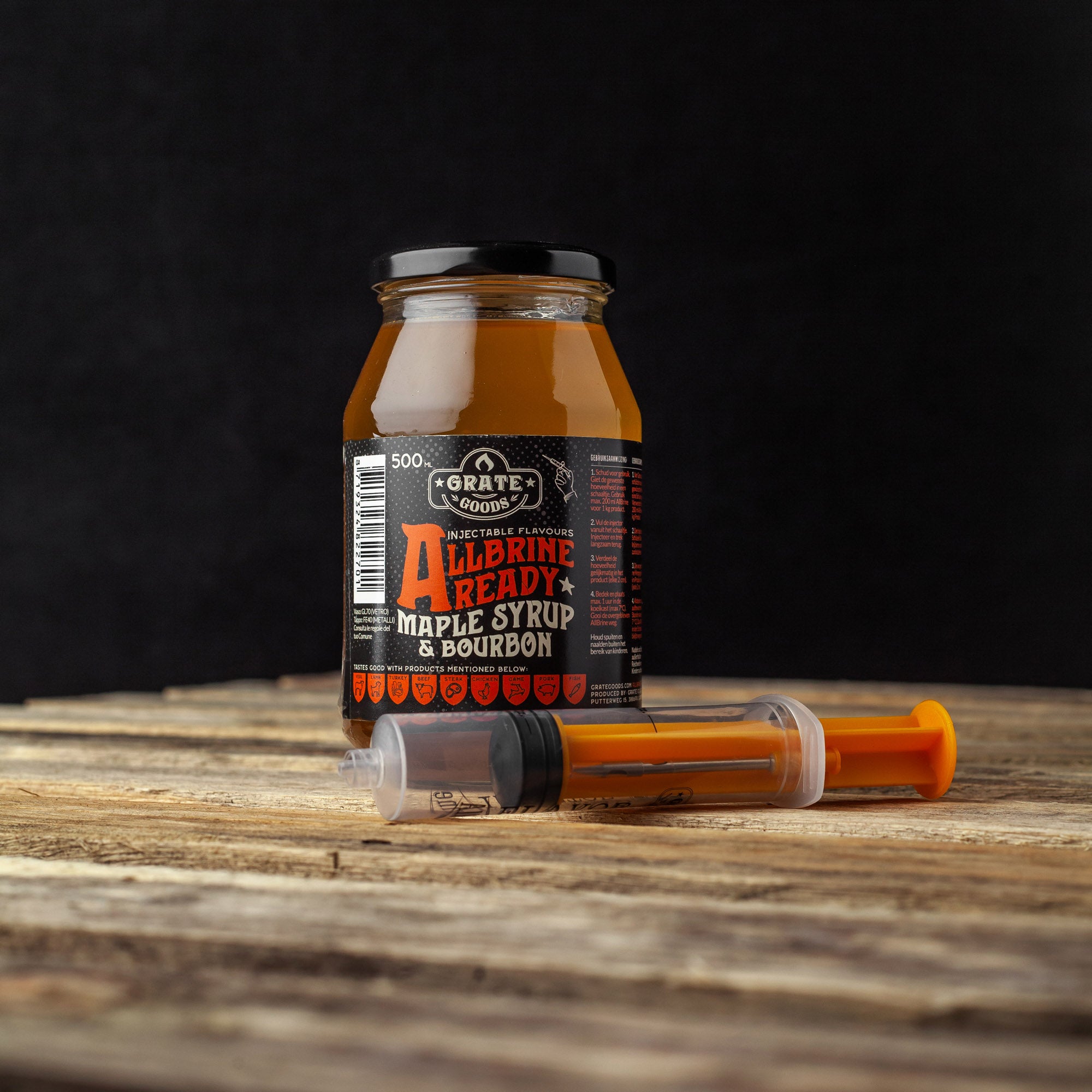 ALLBRINE Ready Lønnesirup & Bourbon Saltlake 500 ml