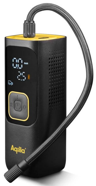 Aqiila Airbird C7 – bærbar luftkompressor med powerbank