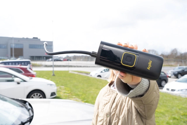 Aqiila Airbird C7 – bærbar luftkompressor med powerbank