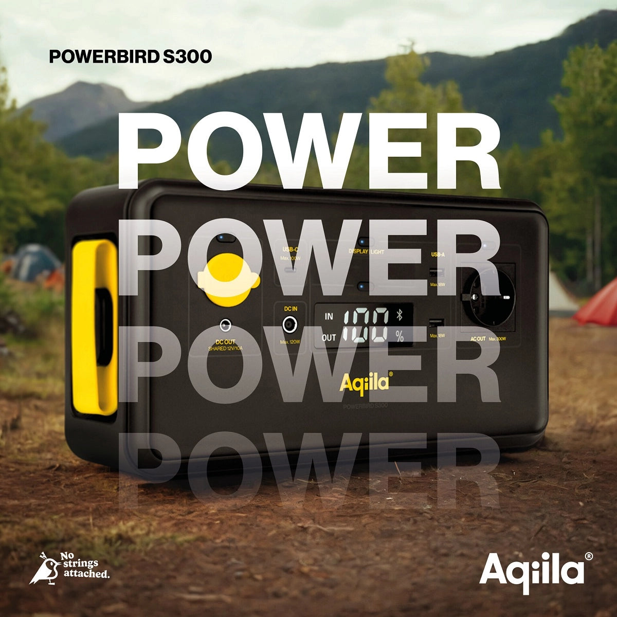 Aqiila Powerbird S300 – bærbar kraftstasjon 294Wh