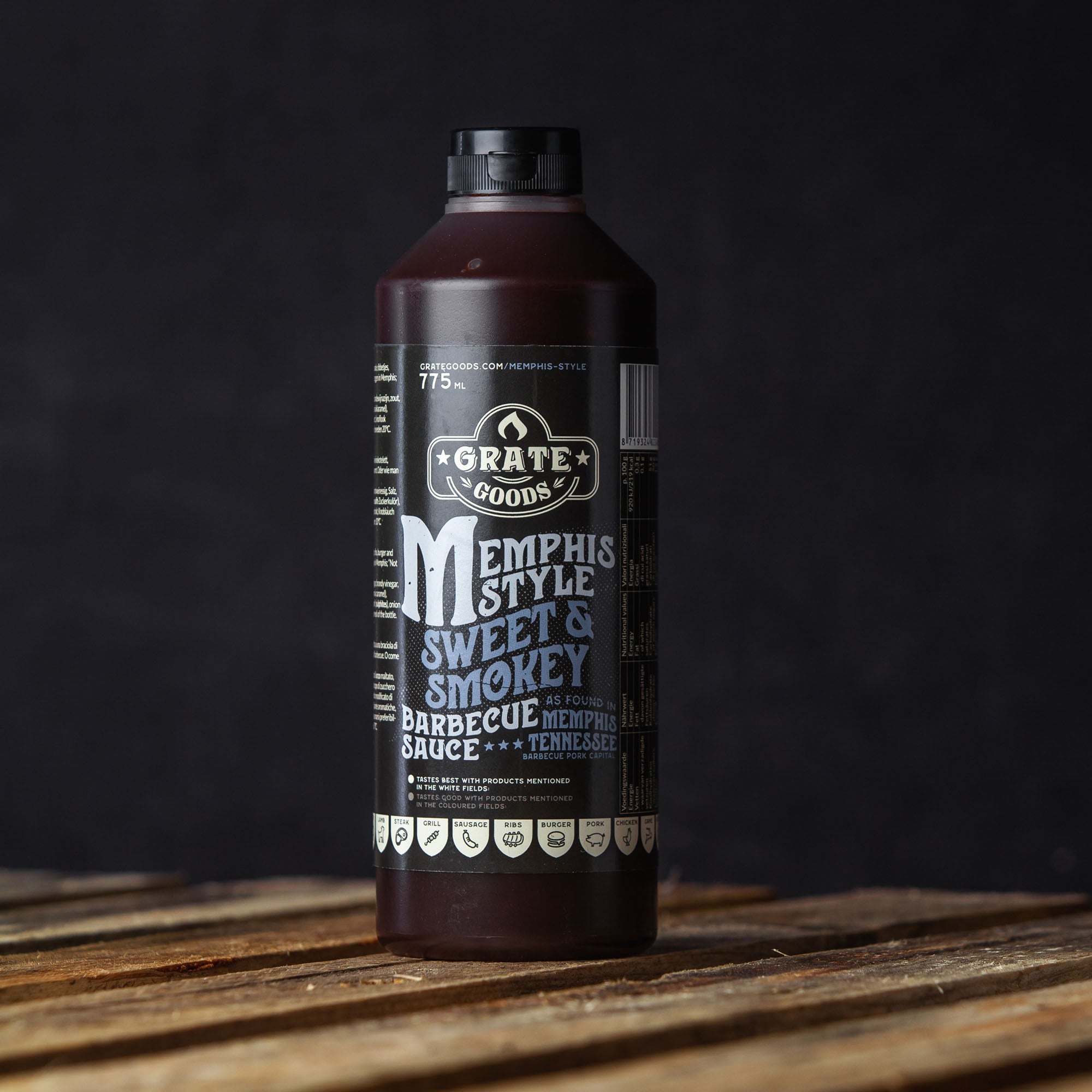 Grate Goods Memphis Style Sweet & Smokey BBQ Sauce