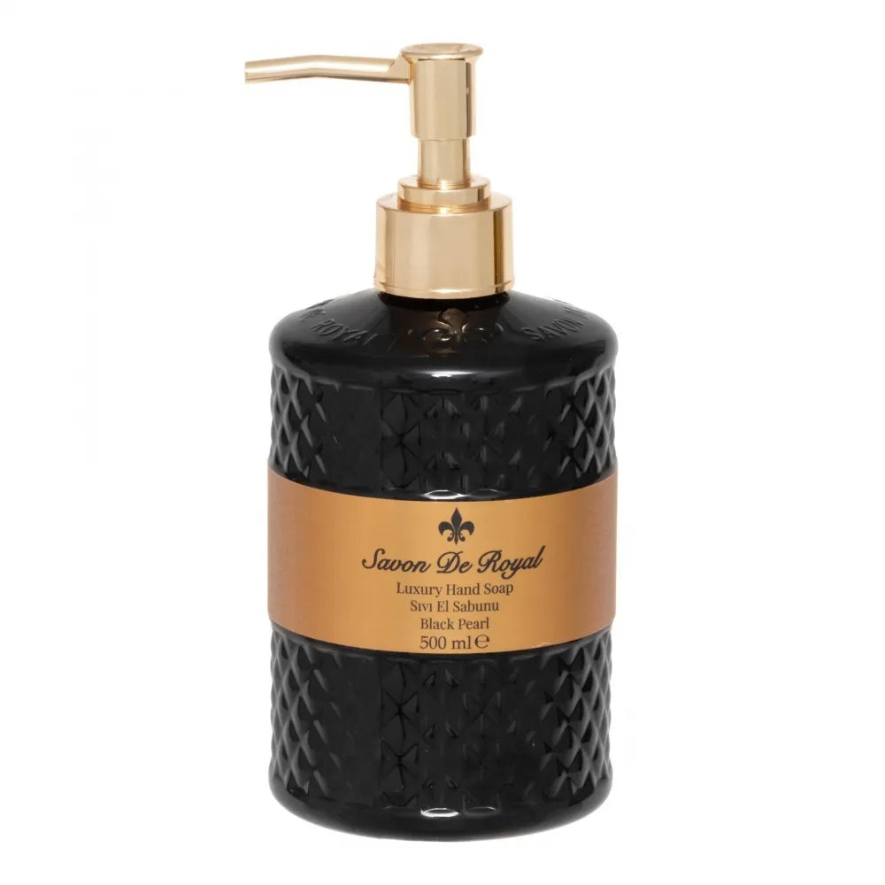 Savon De Royal Luxury Hand Soap Black Pearl – 500 ml fuktighetsgivende håndsåpe