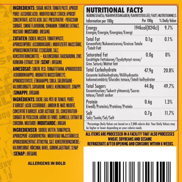 Traeger Apricot BBQ Sauce 440ML