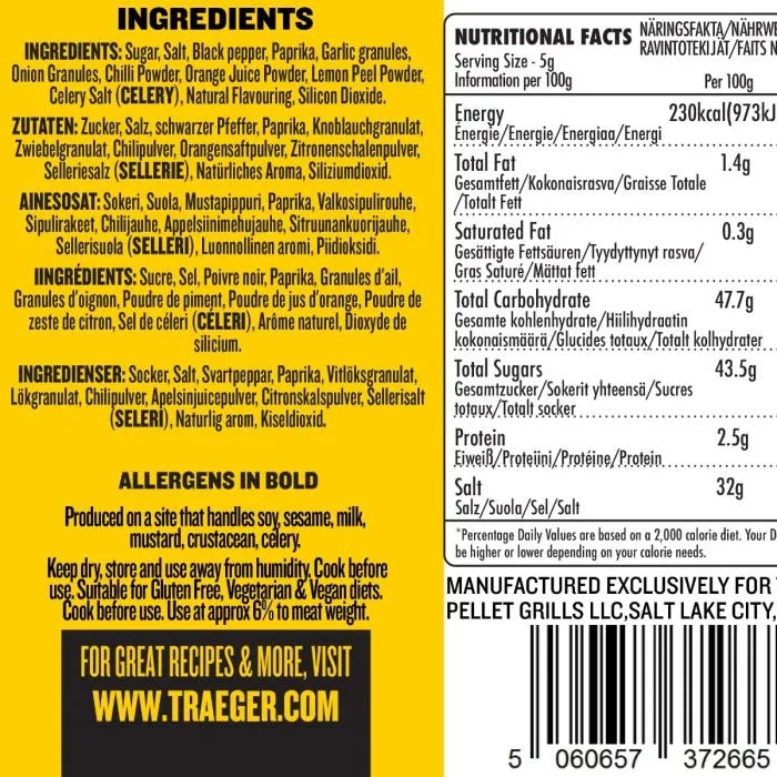 Traeger 200 gr CHICKEN RUB CITRUS & BLACK PEPPER