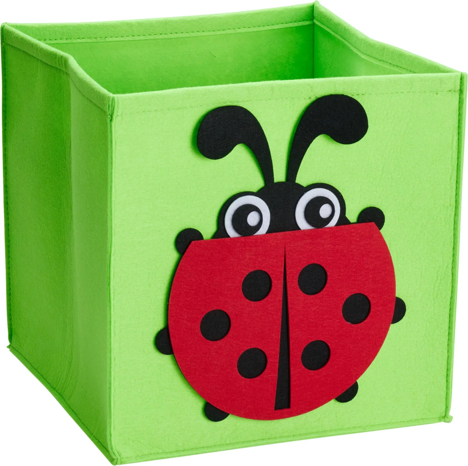 Oppbevaringskurv til barnerom i filt – 30x30 cm (Enhjørning, Marihøne m.fl.)