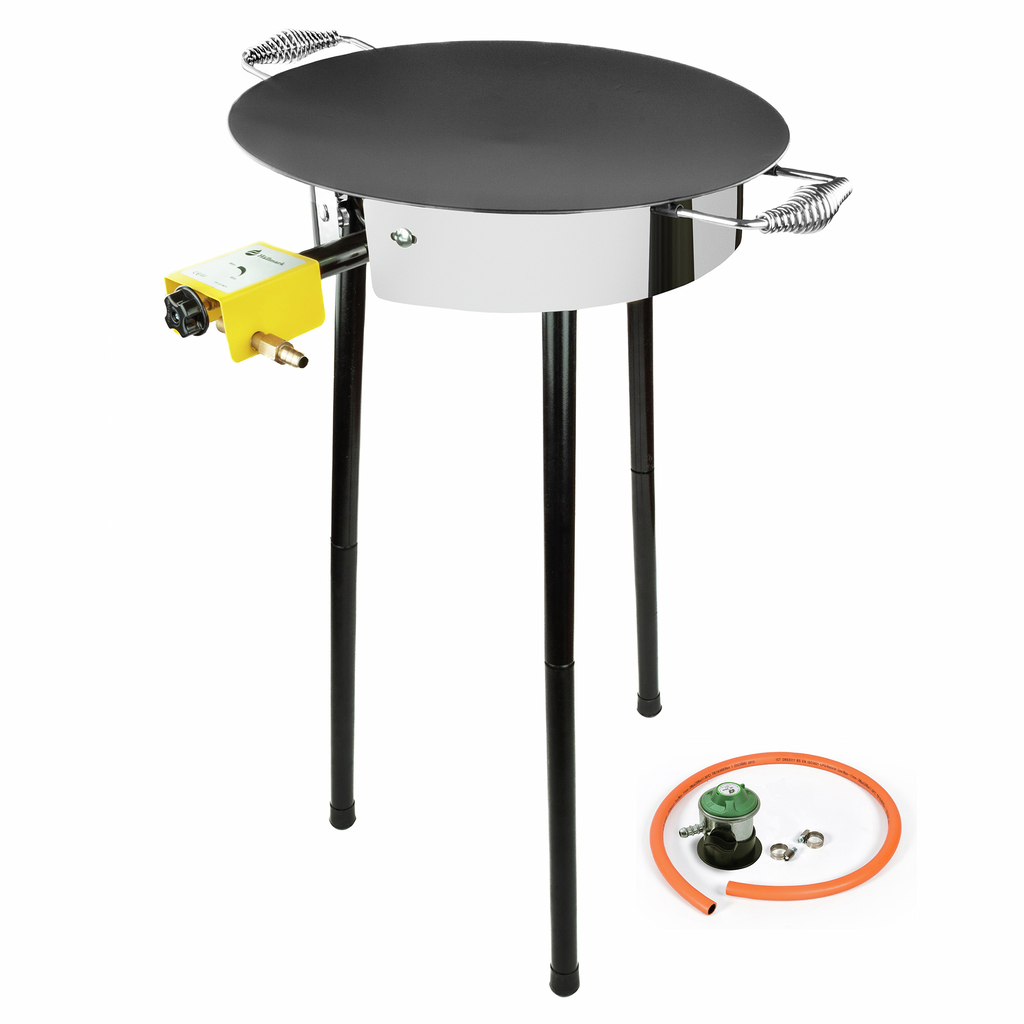 Hällmark Stekehelle Sett 58 cm med Gassbrenner – Komplett Pakke