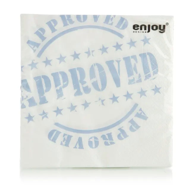 Serviett "Approved" 33x33 cm – 20 stk Miljøvennlige