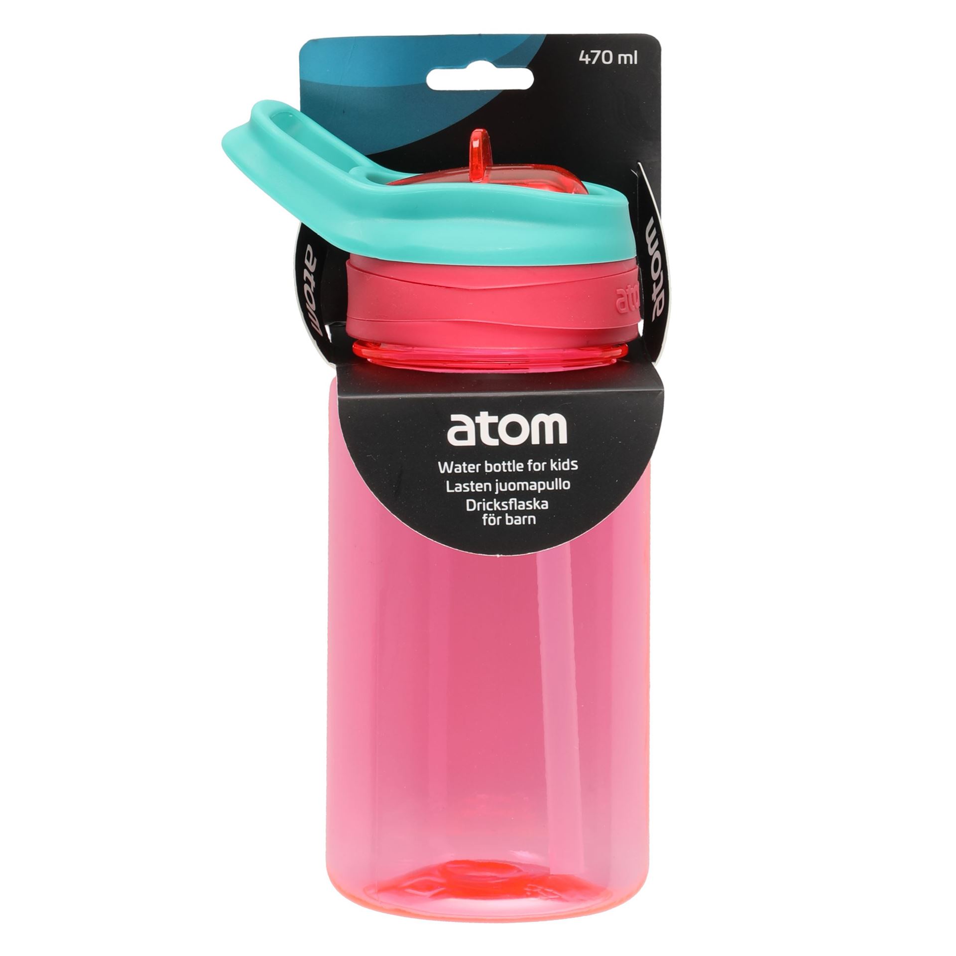 Atom drikkeflaske for barn – rosa – 470 m