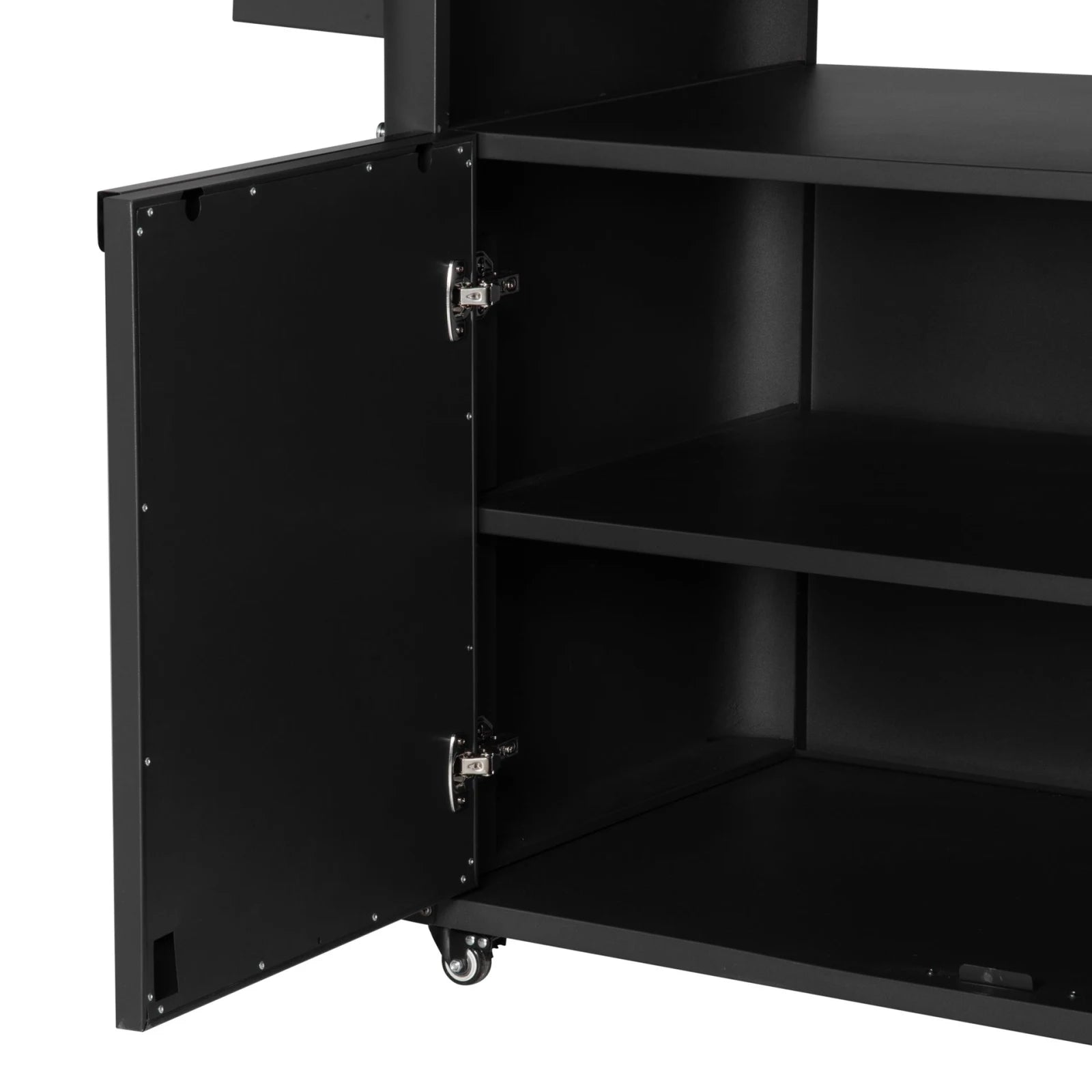 Mustang grillbord med skap og hjul – rustfri arbeidsflate