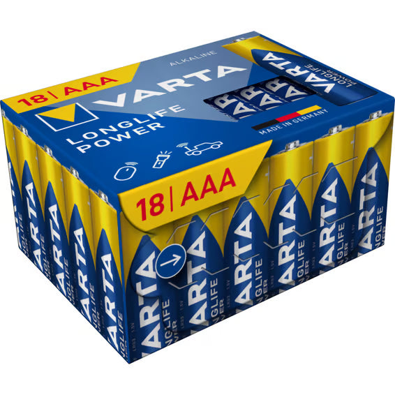 Varta Longlife Power AAA Batterier 18-pk
