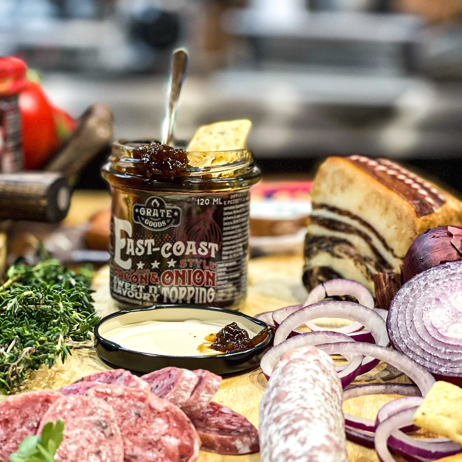 Grate Goods East-Coast Style Bacon & Onion Topping 120 ml
