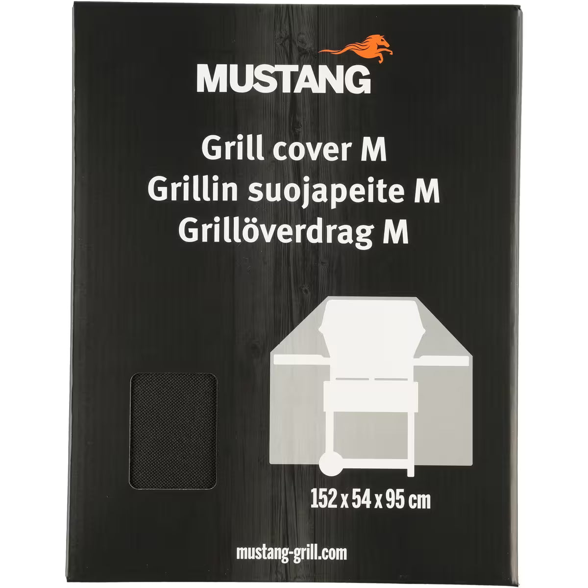 Mustang Grilltrekk 152 x 54 x 95 cm – passer 3–4 brennere