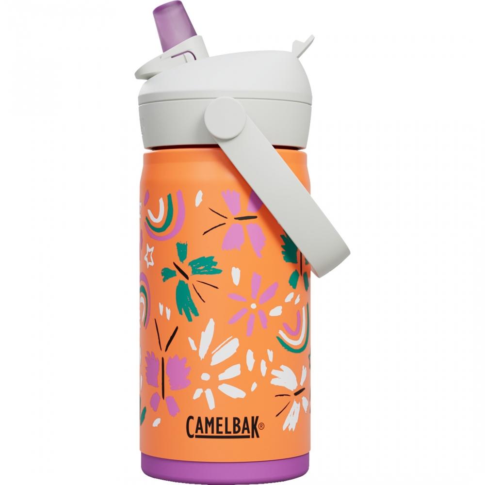 Camelbak Thrive Flip Straw Kids VSS drikkeflaske Butterfly Rainbow 0,35 L (rustfritt stål)
